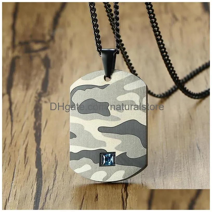 pendant necklaces camouflage charm cross men necklace classic stainless steel black color cruz crucifixo