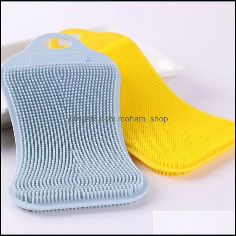 silicone sponge dish sponges dishes washing double sided brushes kitchen gadgets brush accessories paa10216