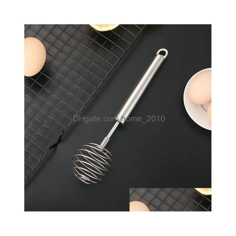 tools 304 stainless steel egg beater hand whipping cream stiring batter mixer household kitchen baking tools inventory wholesale