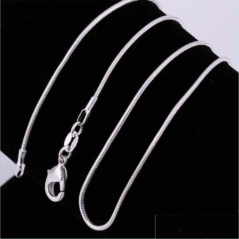 925 sterling silver snake chain plated necklace statement jewelry women sterling silver jewelry chokers fashion accessories