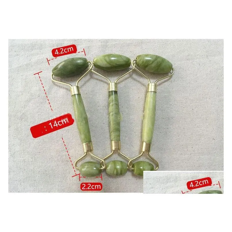 dhs natural facial massage jade roller face thin massager lose weight beauty care roller tool