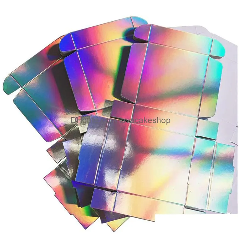 holographic gift box for party wedding souvenir box 2 size available 20pcs/lot t200115