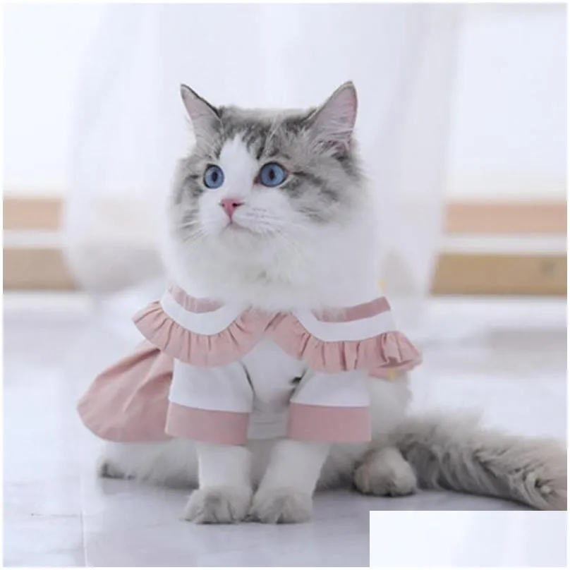 cat costumes jodpet fashion clothes jk thin puppet cute skirt baby dress pet pleated clothing