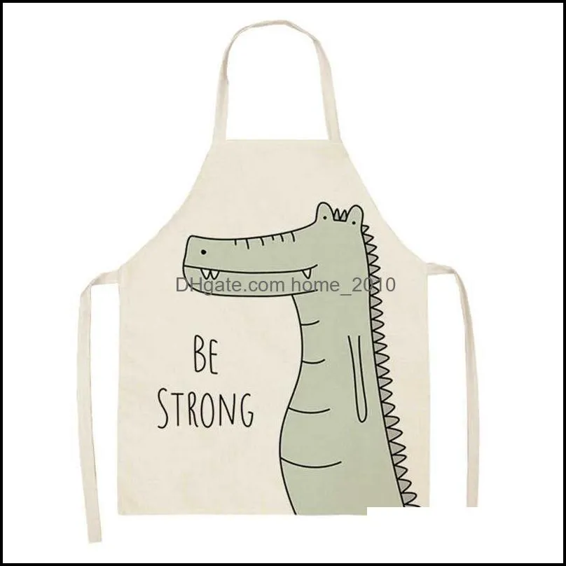 kitchen cooking apron animal print aprons for  elk bear fox women sleeveless biking bibs pinafores children apron home bib