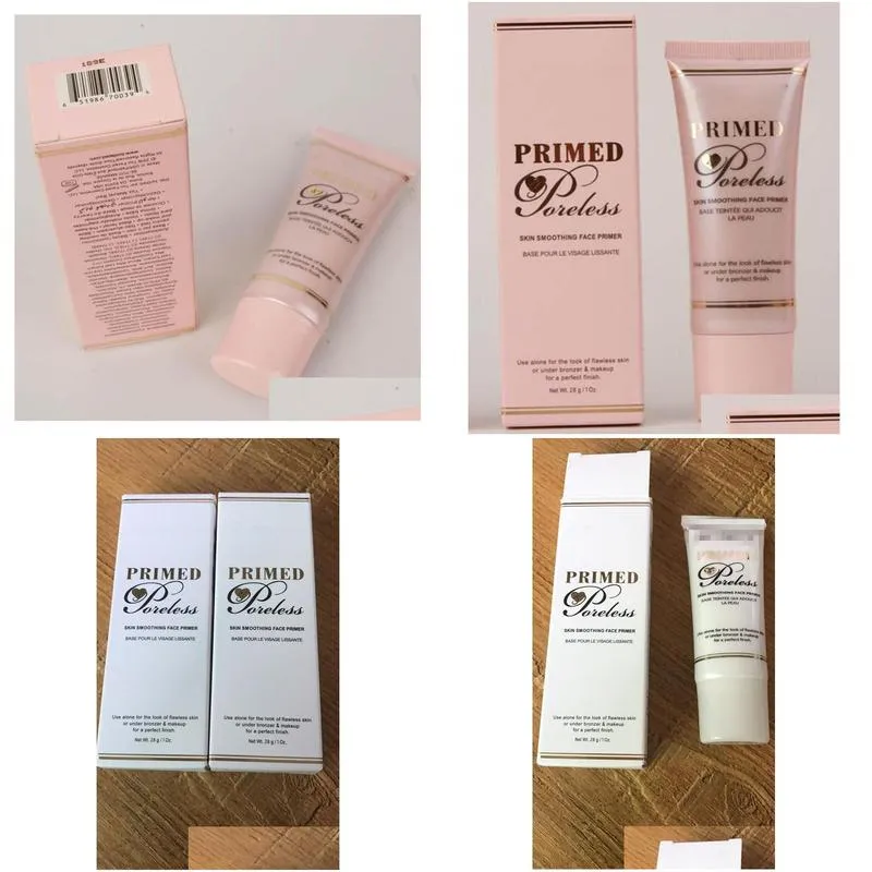 dhs 2 colors makeup primed poreless primer skin smoothing face primer base pour le visage lissante foundation primer 28g