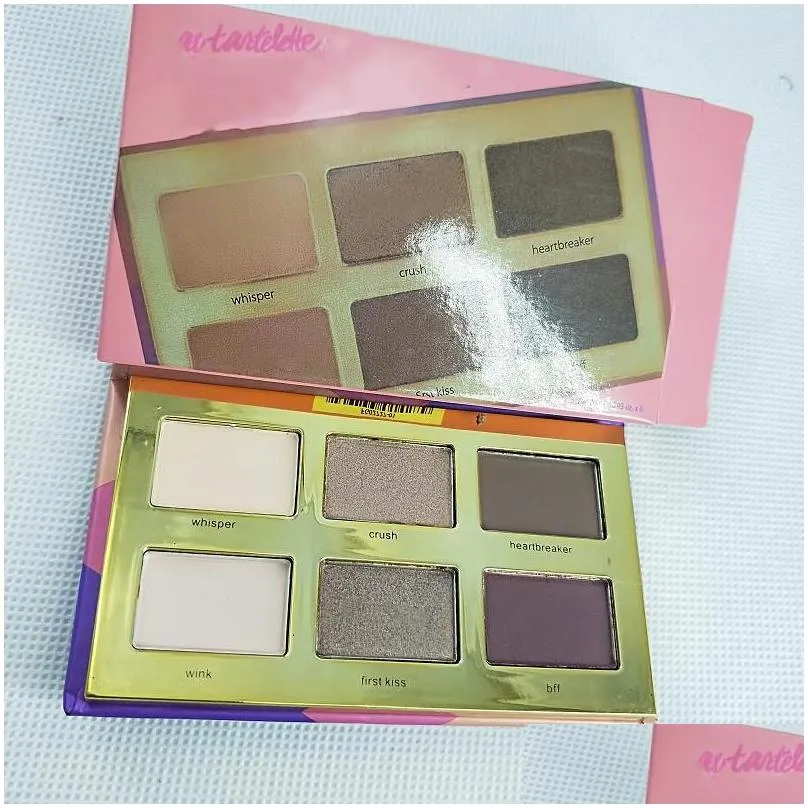 tease shimmer glitter clay eyeshadow palette high performance naturals 6 color real p o