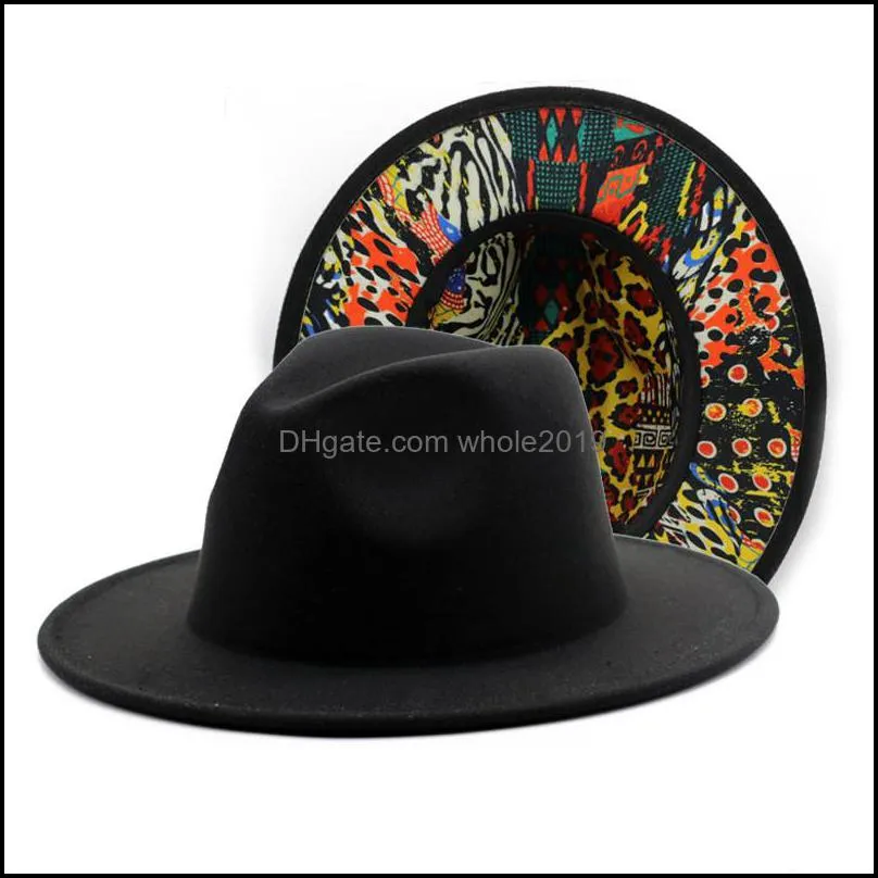 leopard zebra fedora hat felt hat for women men fedoras bulk woman man formal top cap ladies wide brim hats female male jazz caps 2021 autumn winter