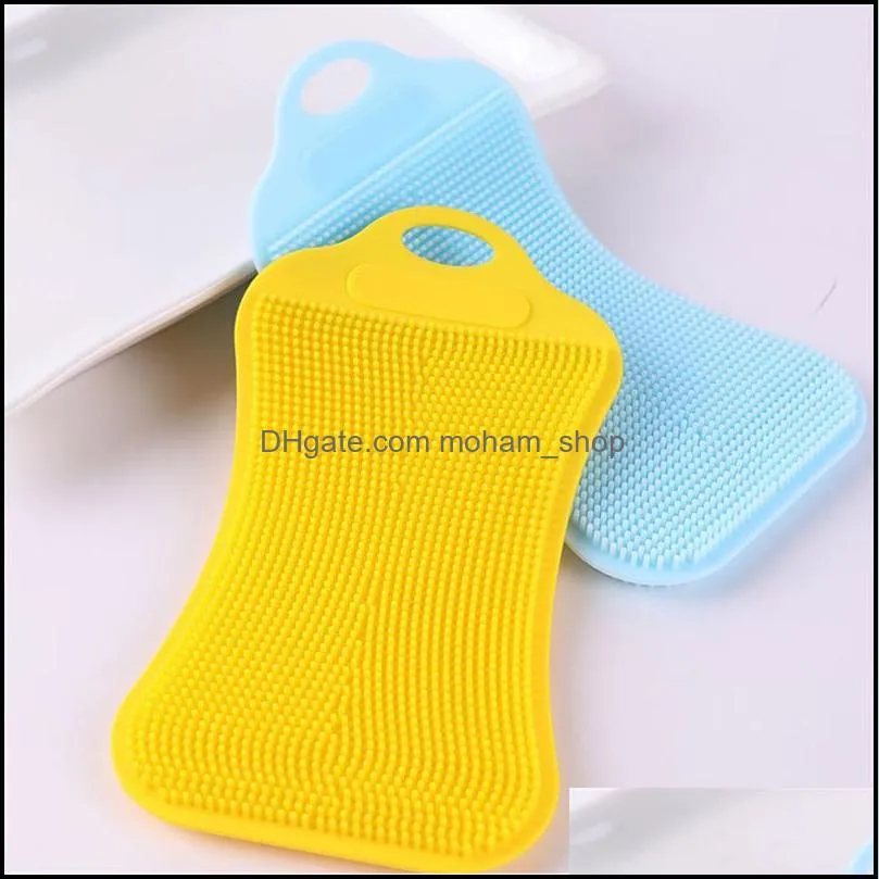 silicone sponge dish sponges dishes washing double sided brushes kitchen gadgets brush accessories paa10216