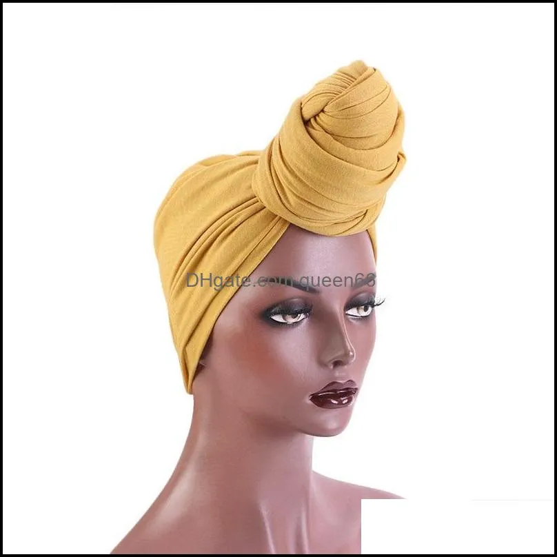 knot turban hat women headwrap head scarf cap woman beanie beanies skull caps scarves hats ladies fashion hair accessories 