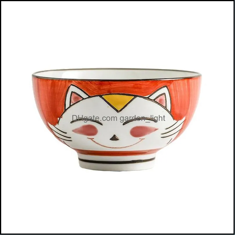4.2inches hand painted 200ml modern style home ceramic for noodles soup bowls small rice bowl china porcelain g205