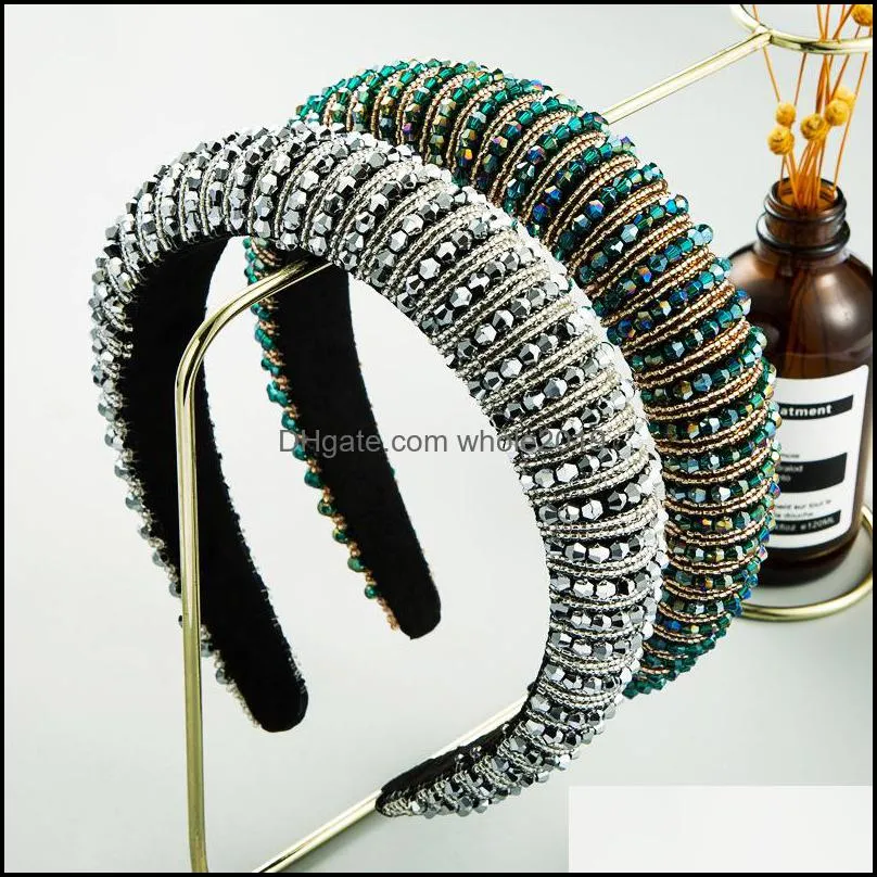 sponge headband hair bands for women rhinestone headbands girls hairband woman headwear female hoop accessories wholesale