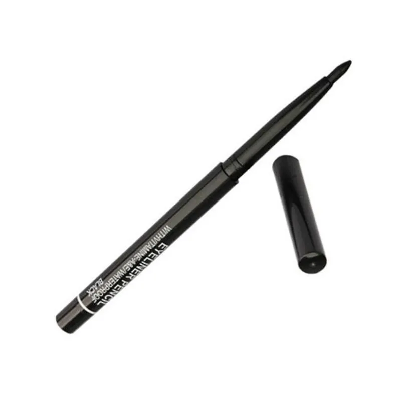  makeup eyes rotary retractable with vitamine a e waterproof eyeliner pencilblack/brown brand eyeliner