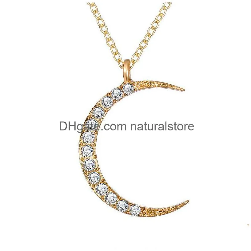 pendant necklaces meetvii gold color sun star moon for women girls fashion crystal cz choker necklace 2022 jewelry gift