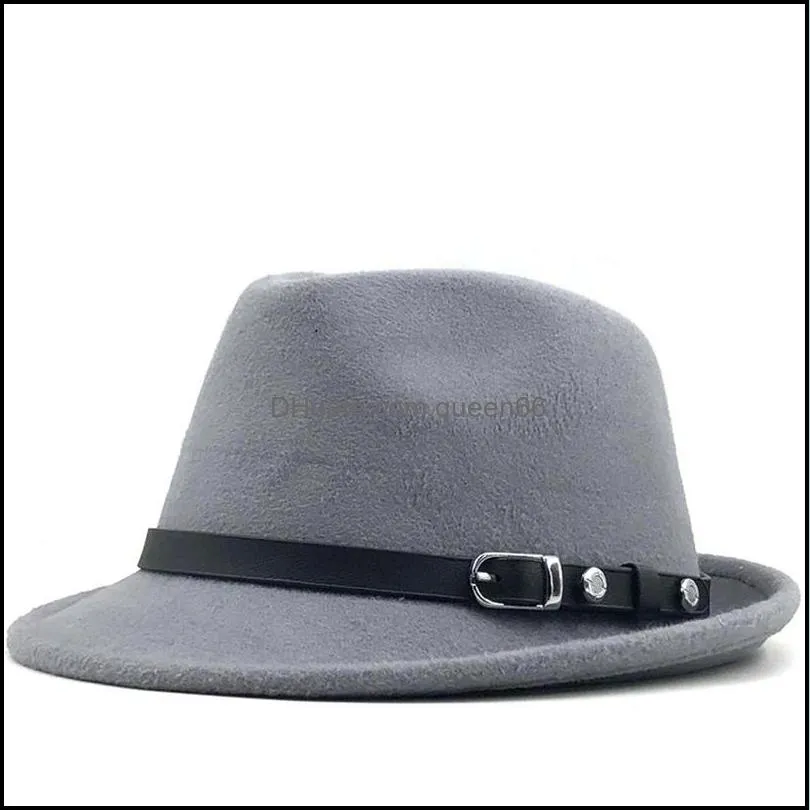 small brim hats women men felt fedora hat panama top hat woman fedoras man autumn winter cap womens mens caps party christmas gift