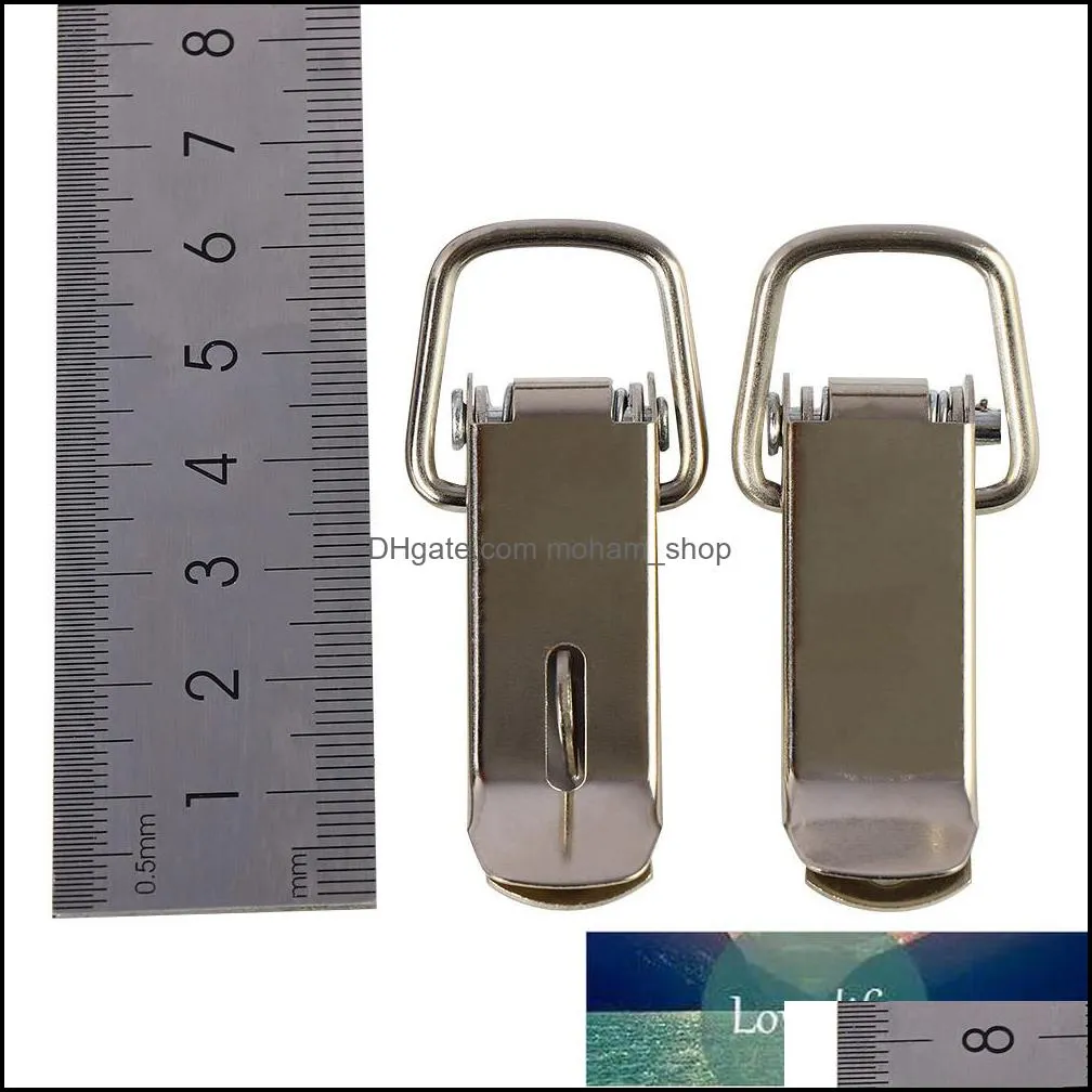 4pcs stainless steel spring loaded toggle box trunk catches hasps clamps