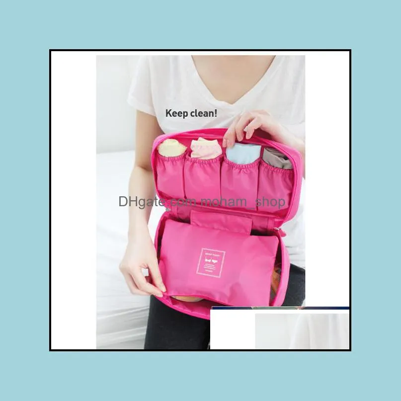 1pc bra underwear lingerie travel bag for women organizer trip handbag luggage traveling pouch case suitcase space saver