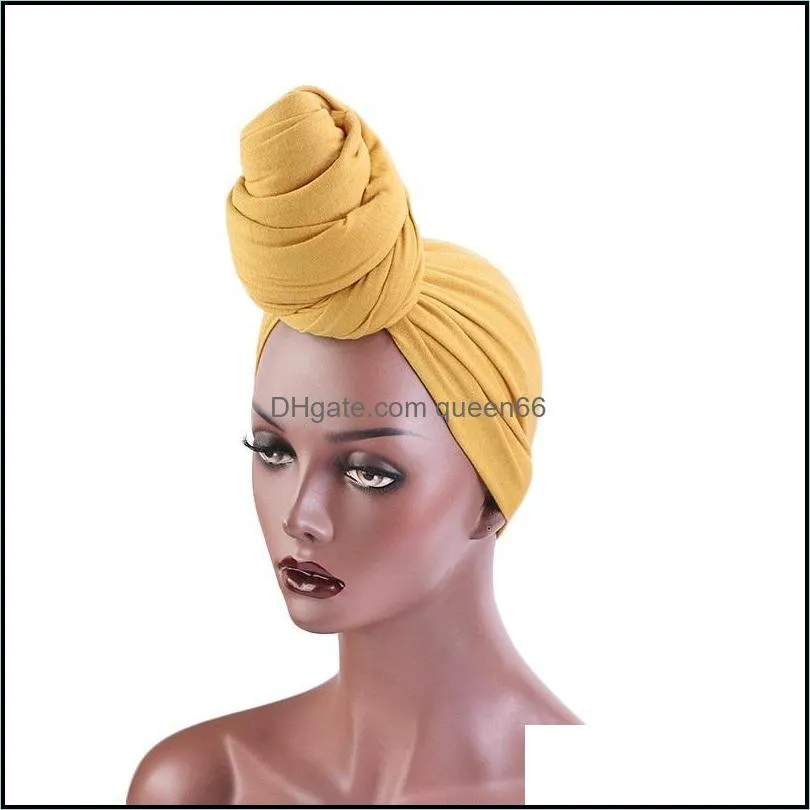 knot turban hat women headwrap head scarf cap woman beanie beanies skull caps scarves hats ladies fashion hair accessories 