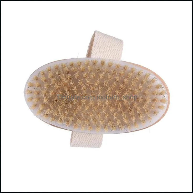 bath brush dry skin body soft natural bristle spa the wooden baths shower bristle brush spa body brushs without handle 1832 v2