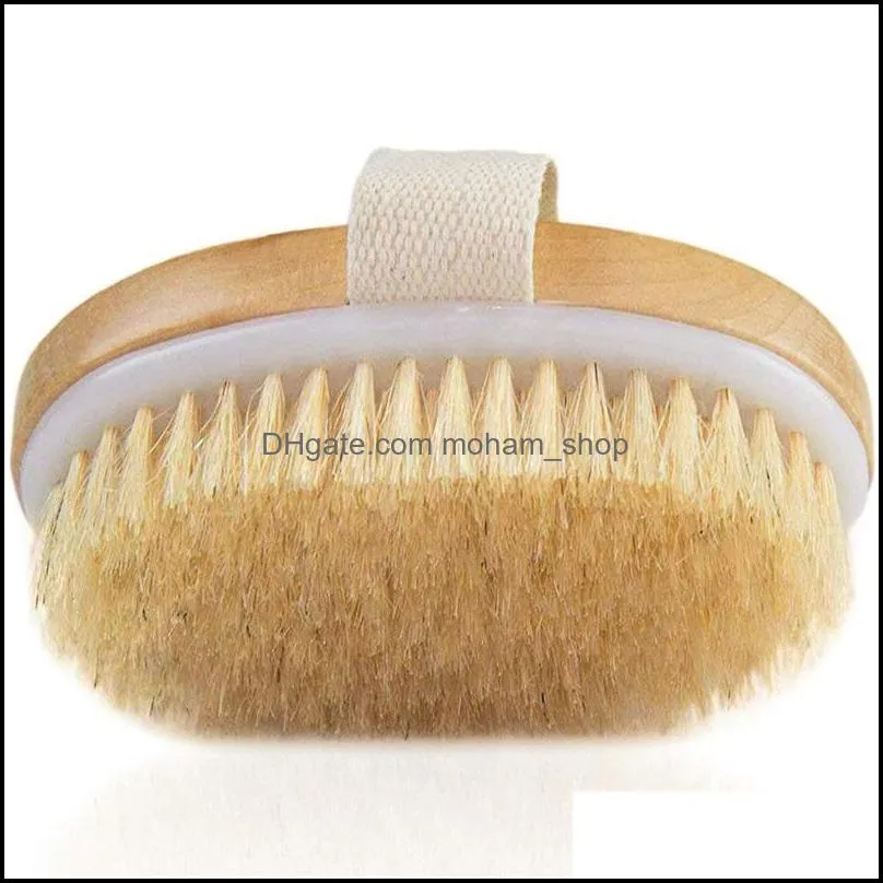 bath brush dry skin body soft natural bristle spa the wooden baths shower bristle brush spa body brushs without handle 1832 v2