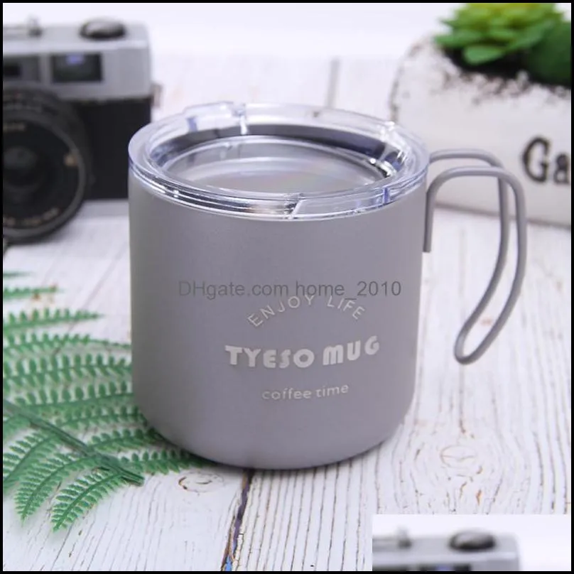 coffee mug stainless steel vacuum coffee cup vacuum insulated water cup with lids/handle office coffee mug