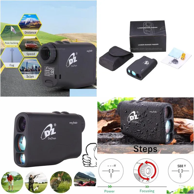 hunting rangefinder golf laser range finder 1000m 600m laser distance meter monocular with scan speed measurement optic 1200y t200603