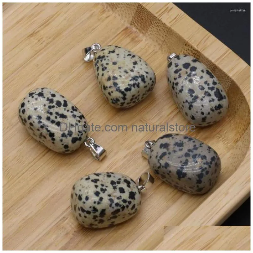 pendant necklaces natural damation jasper stone exquisite retro reiki crystal gemstone charms for female necklace jewelry making