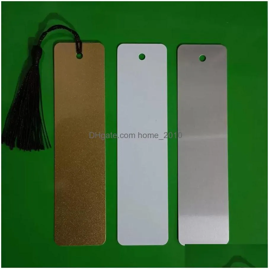 decorations sublimation blank bookmark diy heat transfer bookmarks metal bookmarks with tassels graduation gift