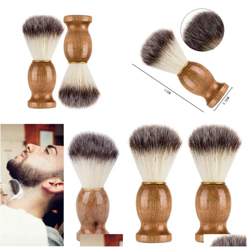 badger hair mens shaving brush barber salon men facial beard cleaning appliance high quality pro shave tool razor brushes