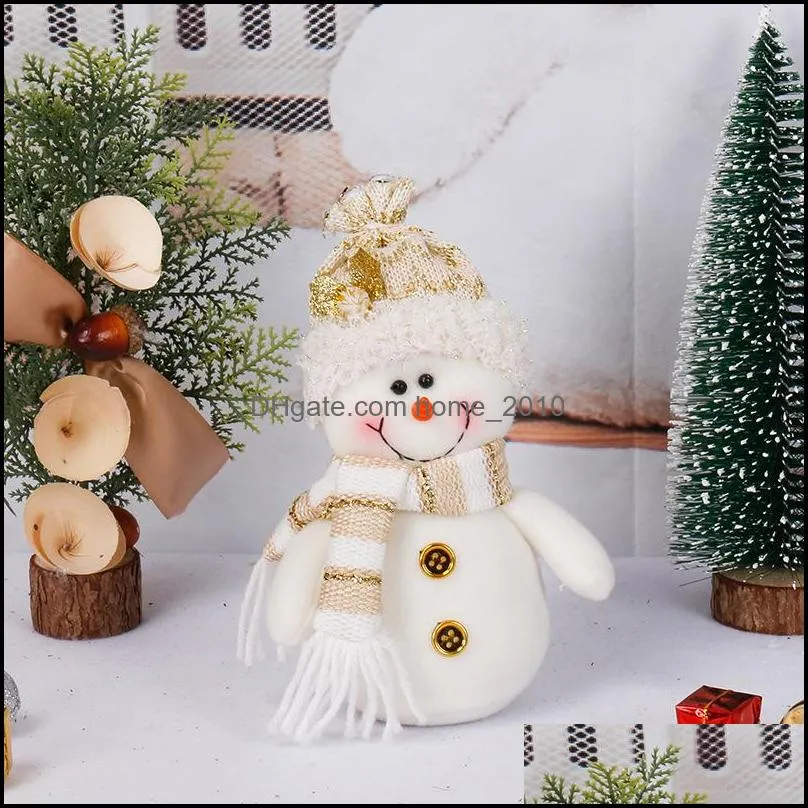 christmas decorations doll plush santa snow man ornaments merry xmas decoration for home 2021 gifts year 2022