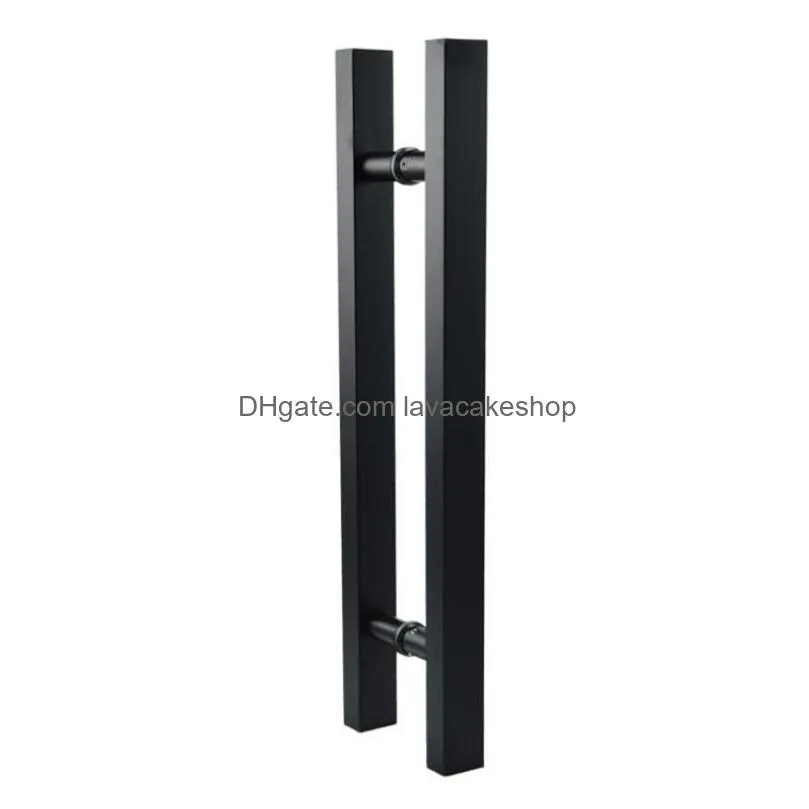 24 inches modern round bar ladder pull handle stainless steel sliding barn door handle for 812mm glass or 4045mm wood door 201013