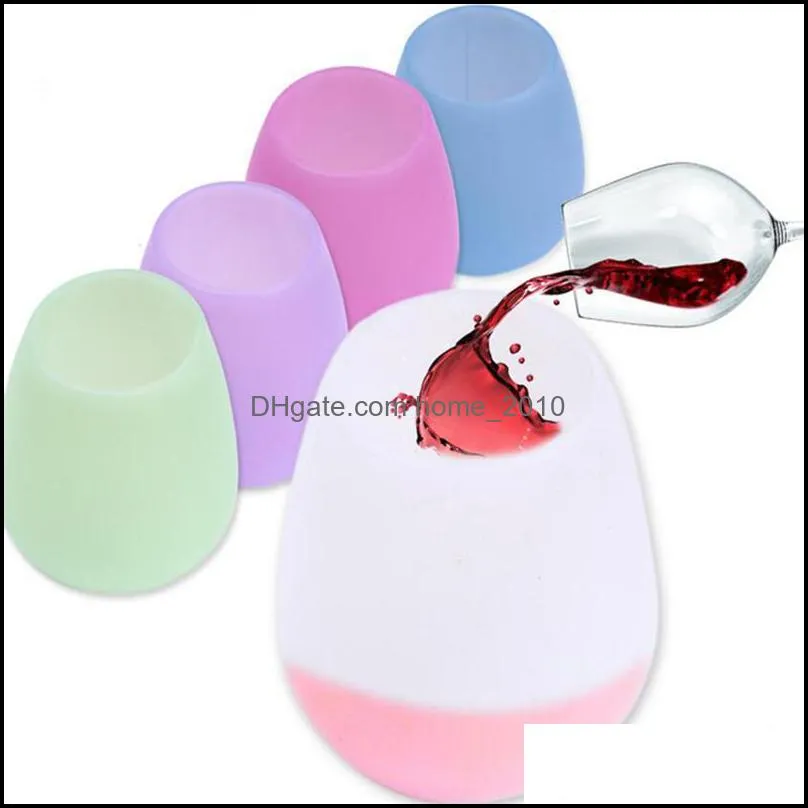 foldable wine silicone cup portable water wine drinking cups for home outdoor picnic bbq family dinner wine glass tea cup