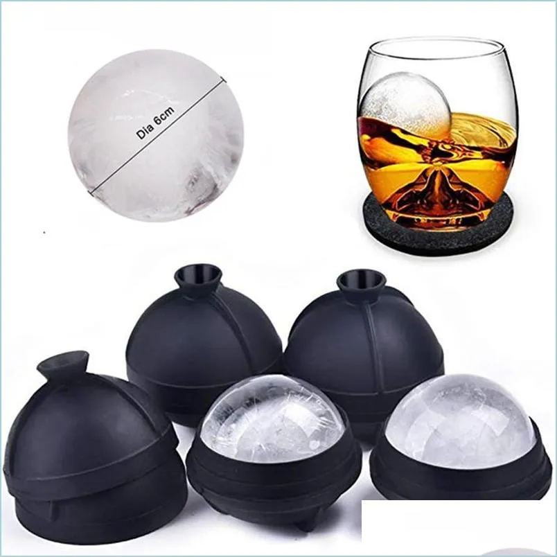 ice ball mold silicone round hockey whiskey ice cube ball sphere mould 3d whiskey wine cocktail ice cube mold