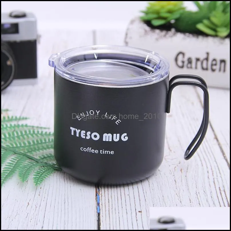 coffee mug stainless steel vacuum coffee cup vacuum insulated water cup with lids/handle office coffee mug