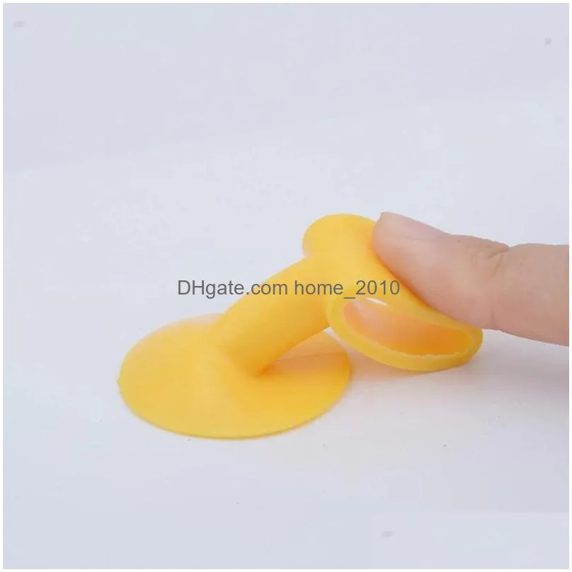 garden 1pc silicone door handle lock suction cup wall for anticollision silencer protective pad inventory wholesale