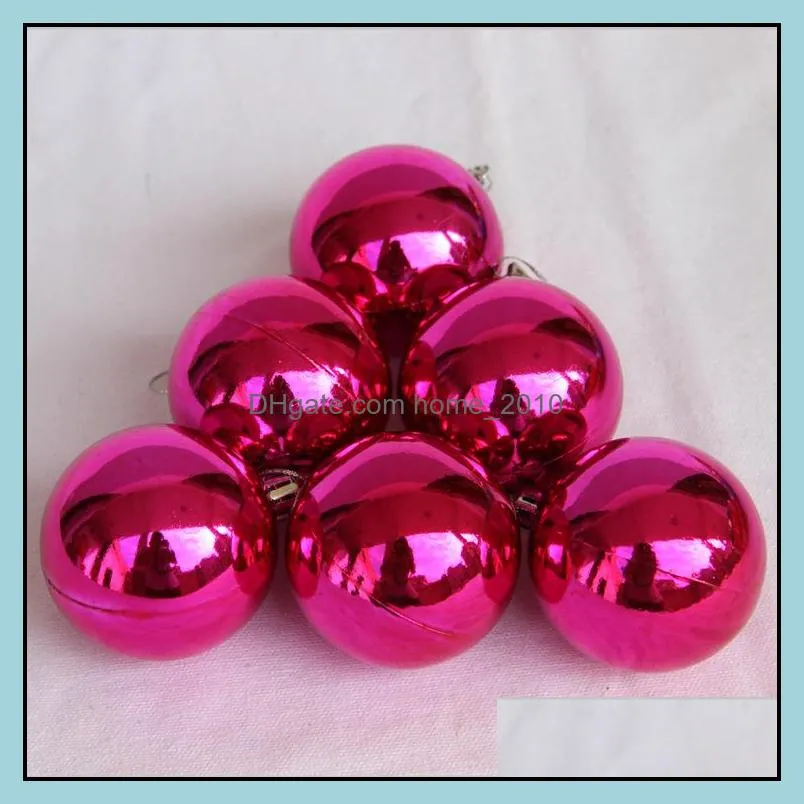 6pcs 4cm/6cm christmas tree decoration ball ornaments festival holiday party decor 2022 years eve ornament