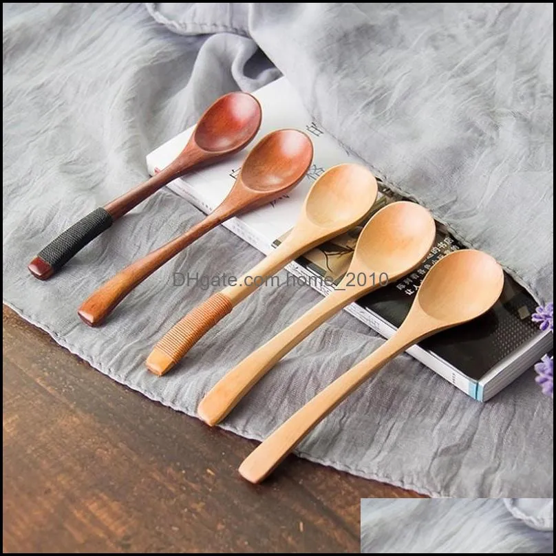wooden honey spoons 13x3cm wooden spoons tableware small spoon tea coffee milk honey tableware cooking sugar salt small spoons