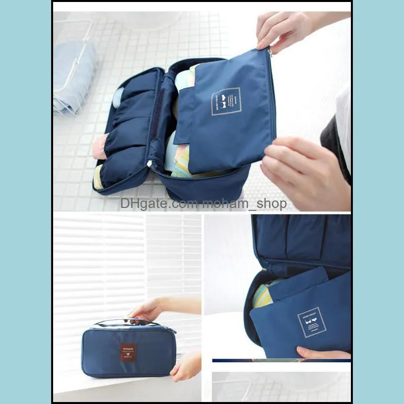 Womens Pink Travel Bag Organizer Bra Underwear Lingerie Storage Pouch For Home And Office From Moham shop 3.63 DHgate.Com