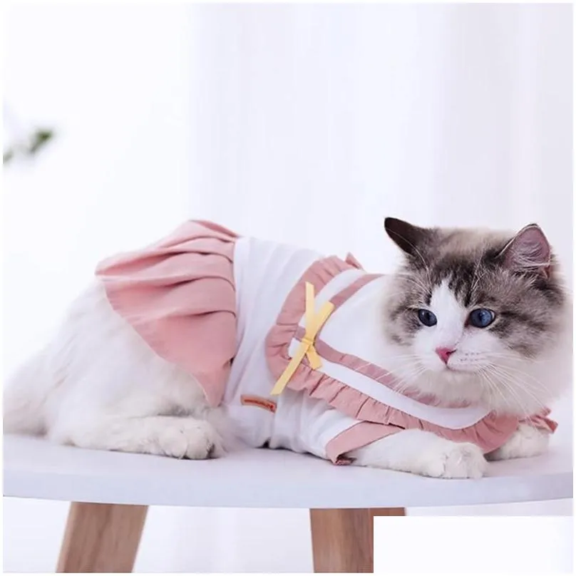 cat costumes jodpet fashion clothes jk thin puppet cute skirt baby dress pet pleated clothing