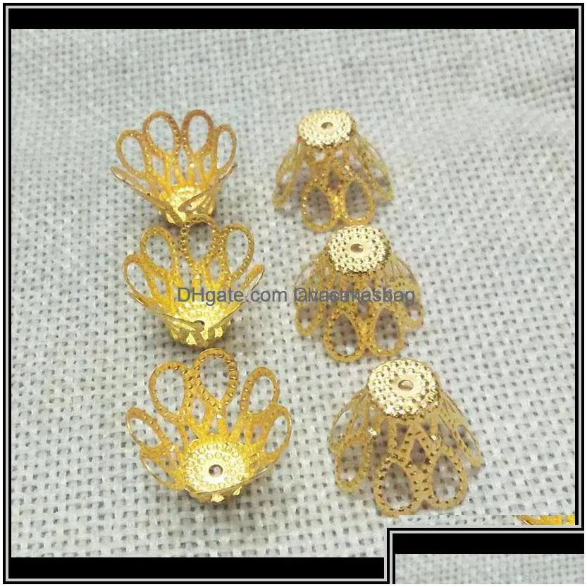 beads arts crafts gifts home garden gardentassels ends caps crimp end spacer pearl connector flower leaf filigree hollow earrings
