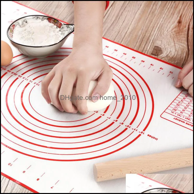 60x40cm silicone baking mats sheet pizza nonstick maker holder pastry kitchen gadgets cooking tools bakeware accessories