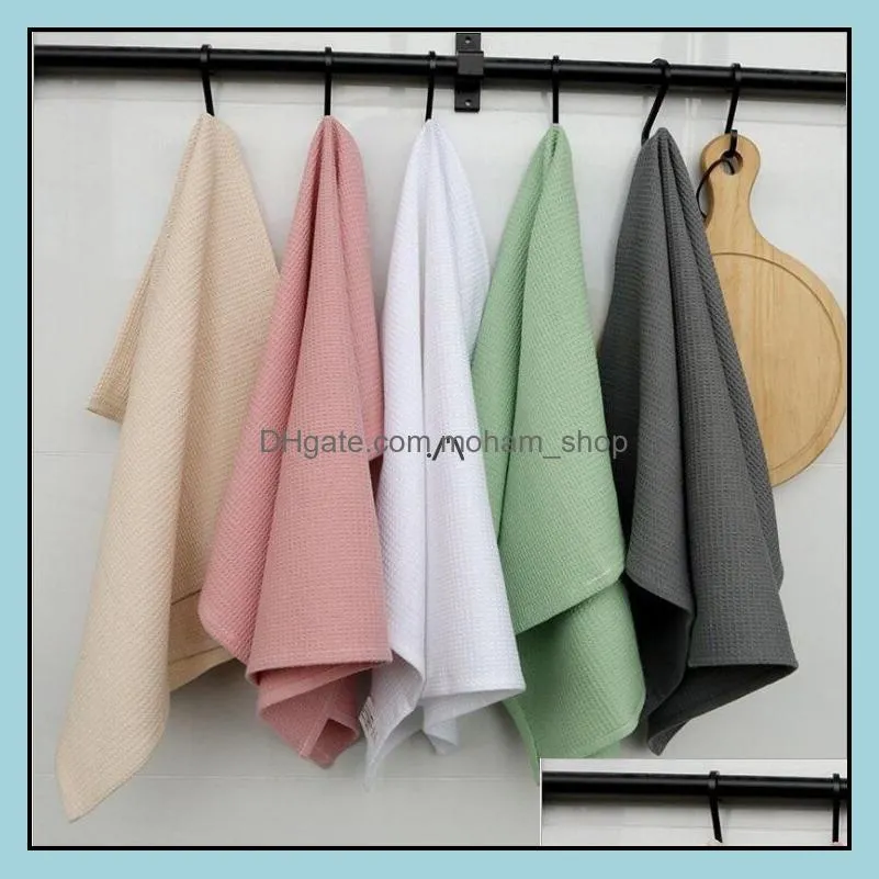 kitchen towels tools cleaning cloths absorption reusable table napkins durable dish towel 65x45cm pab11632