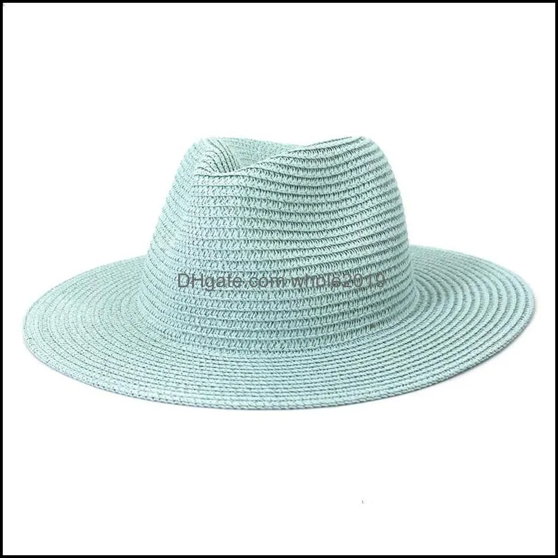 spring summer beach hat women men straw hats jazz panama caps outdoor travel holiday sun protective cap woman man sunhat girls fashion sunhats