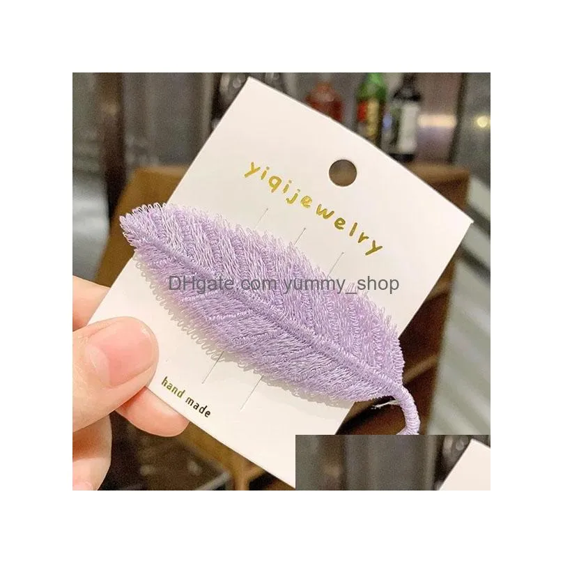 fashion jewelry leaf barrette headdress hairpin handmade hair clip bobby pin girls lady cute leaves barrette