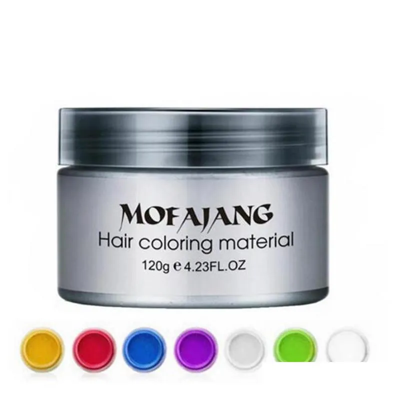 mofajang hair wax for hair styling mofajang pomade strong style restoring pomade wax big skeleton slicked 120pcs/carton box 7 colors