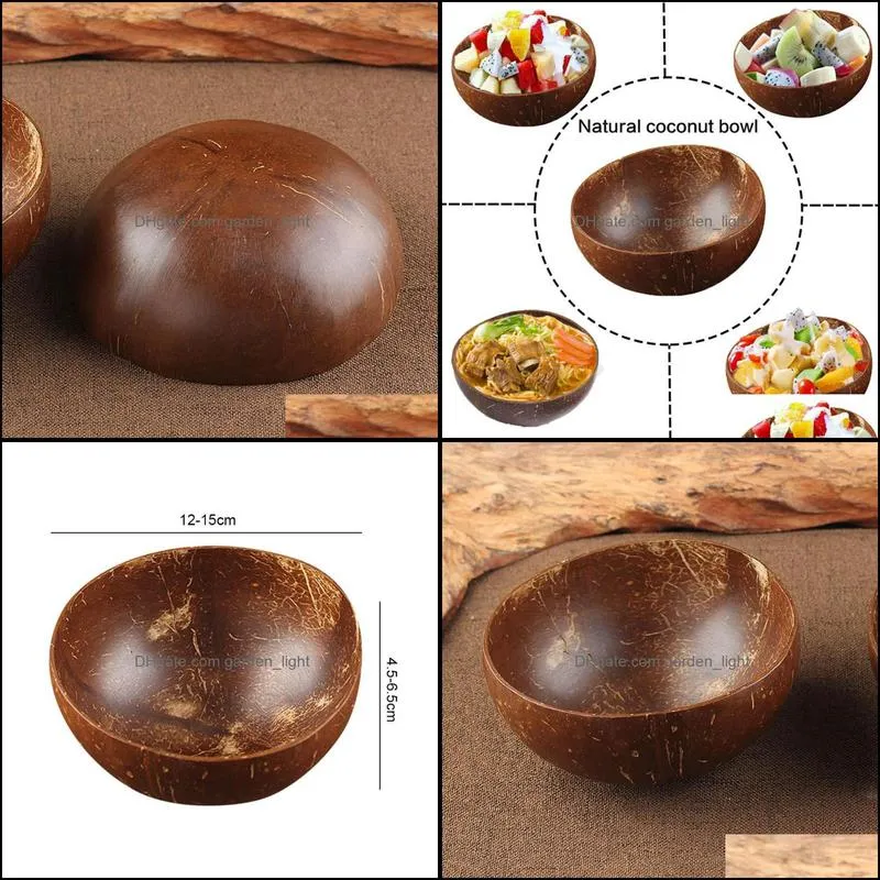 bowls jumbo coconut bowl 100 natural handmade salad rice fruit craft decoration cw