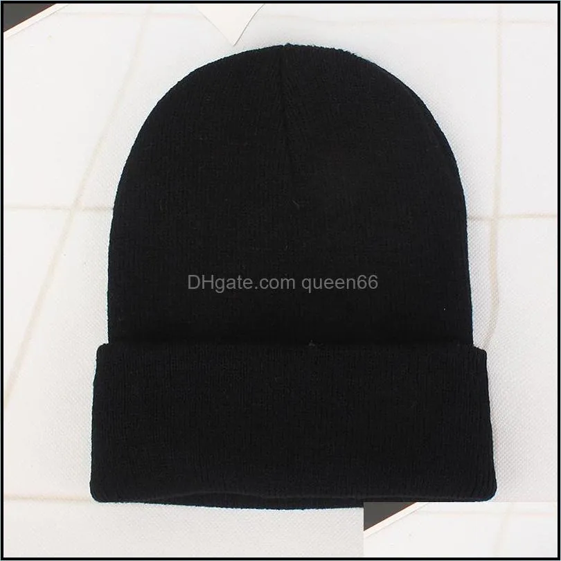 winter hat beanie classic mens ladies womens bonnet knitted oversize beanies skull hats caps lovers kintted cap solid beanie gifts