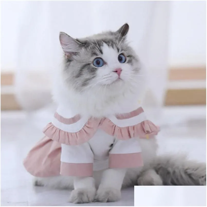 cat costumes jodpet fashion clothes jk thin puppet cute skirt baby dress pet pleated clothing