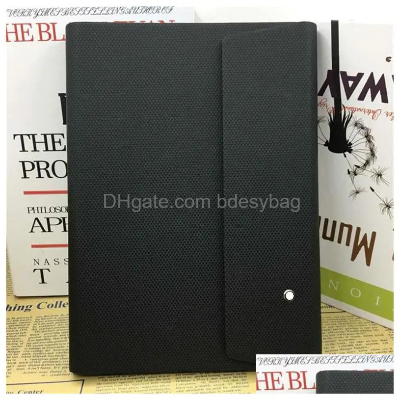 classic notepads black /brown leather cover agenda handmade note book luxurs periodical diary business notebook a5