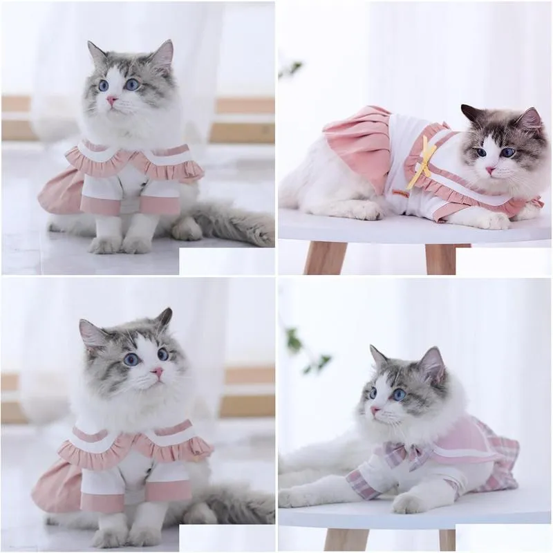 cat costumes jodpet fashion clothes jk thin puppet cute skirt baby dress pet pleated clothing