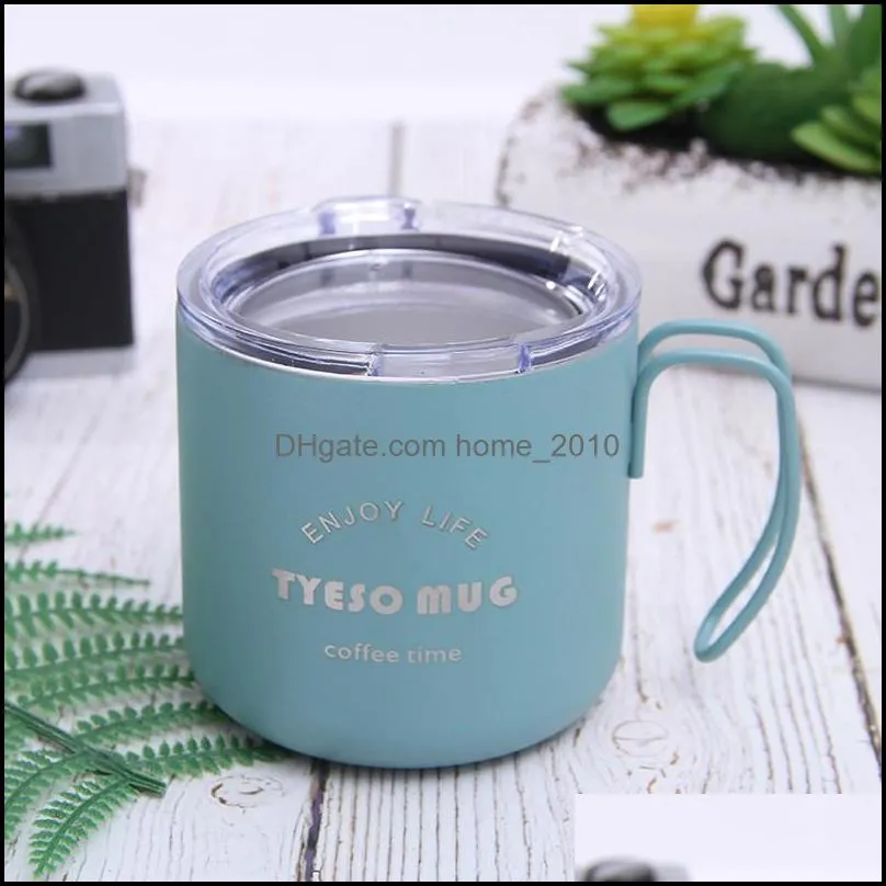 coffee mug stainless steel vacuum coffee cup vacuum insulated water cup with lids/handle office coffee mug